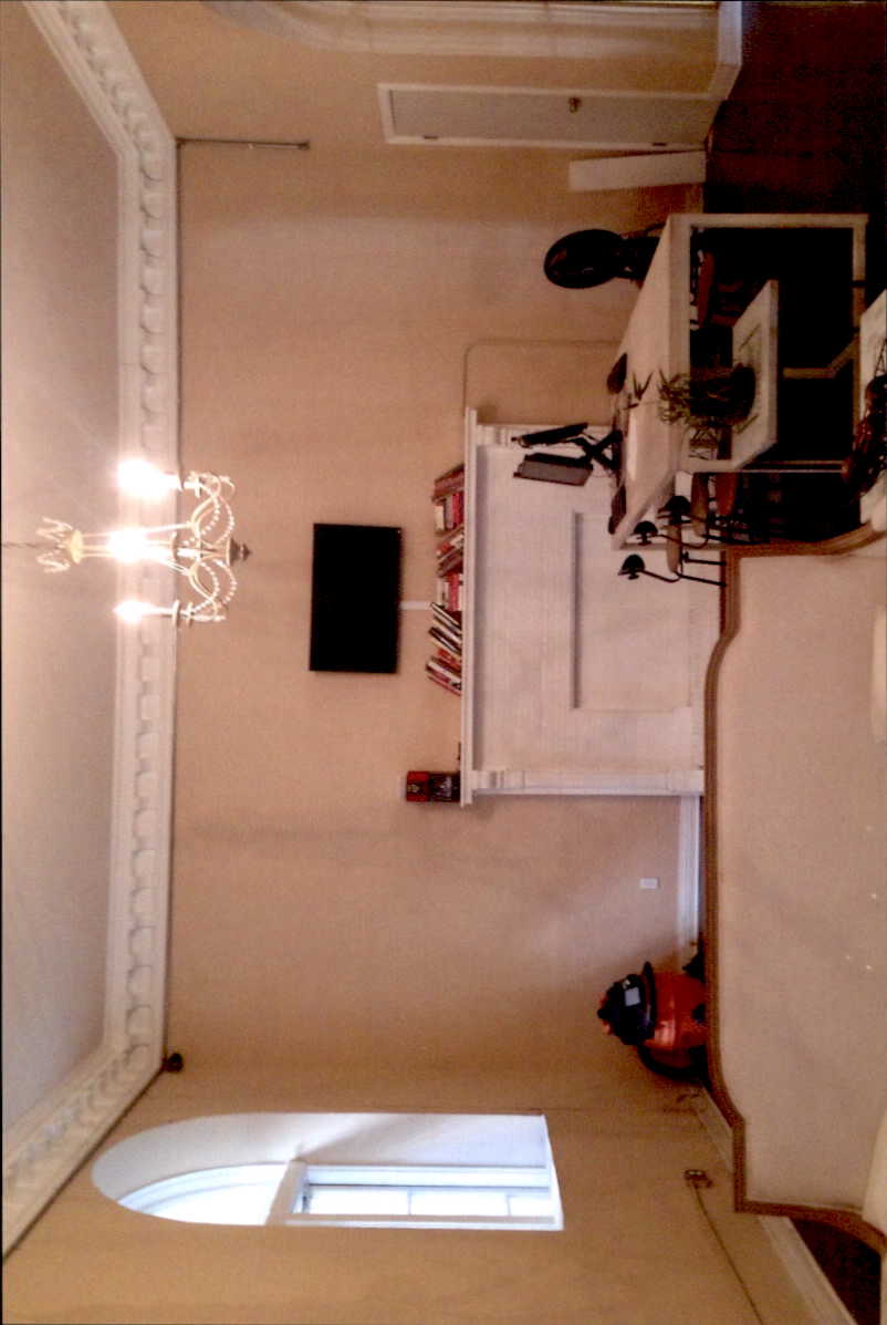 Before Commodore common area fireplace